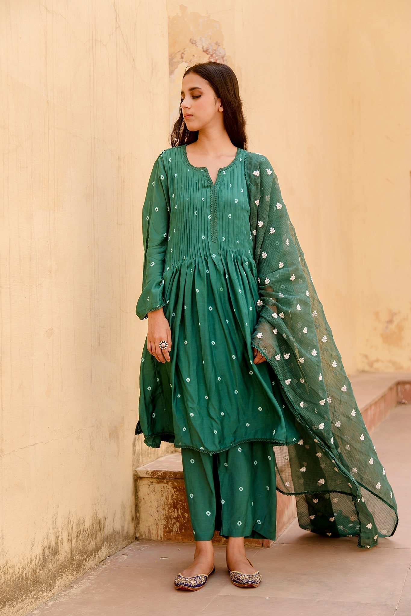 Ada Green Kurta Set