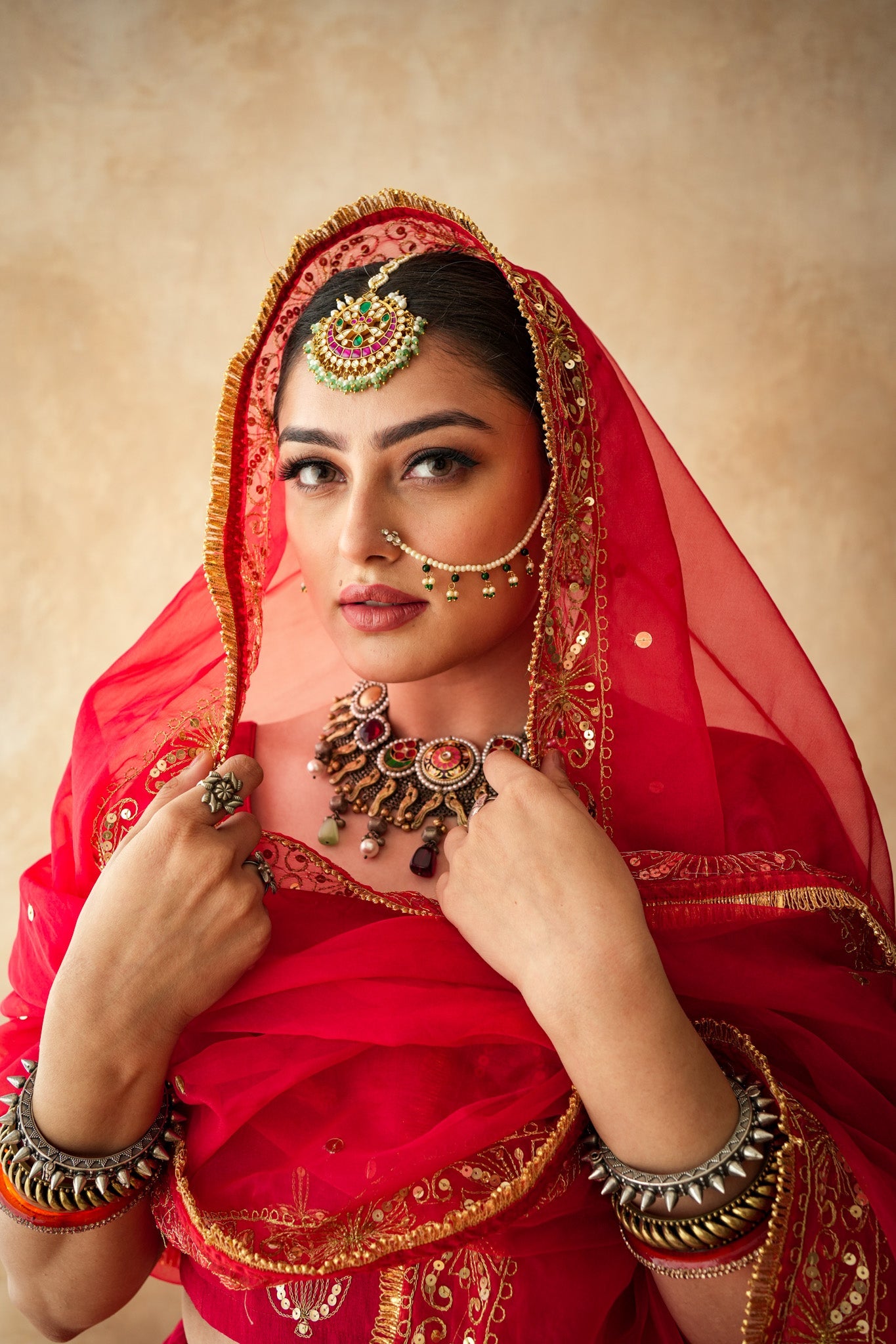 Mashoor Red Lehenga Set