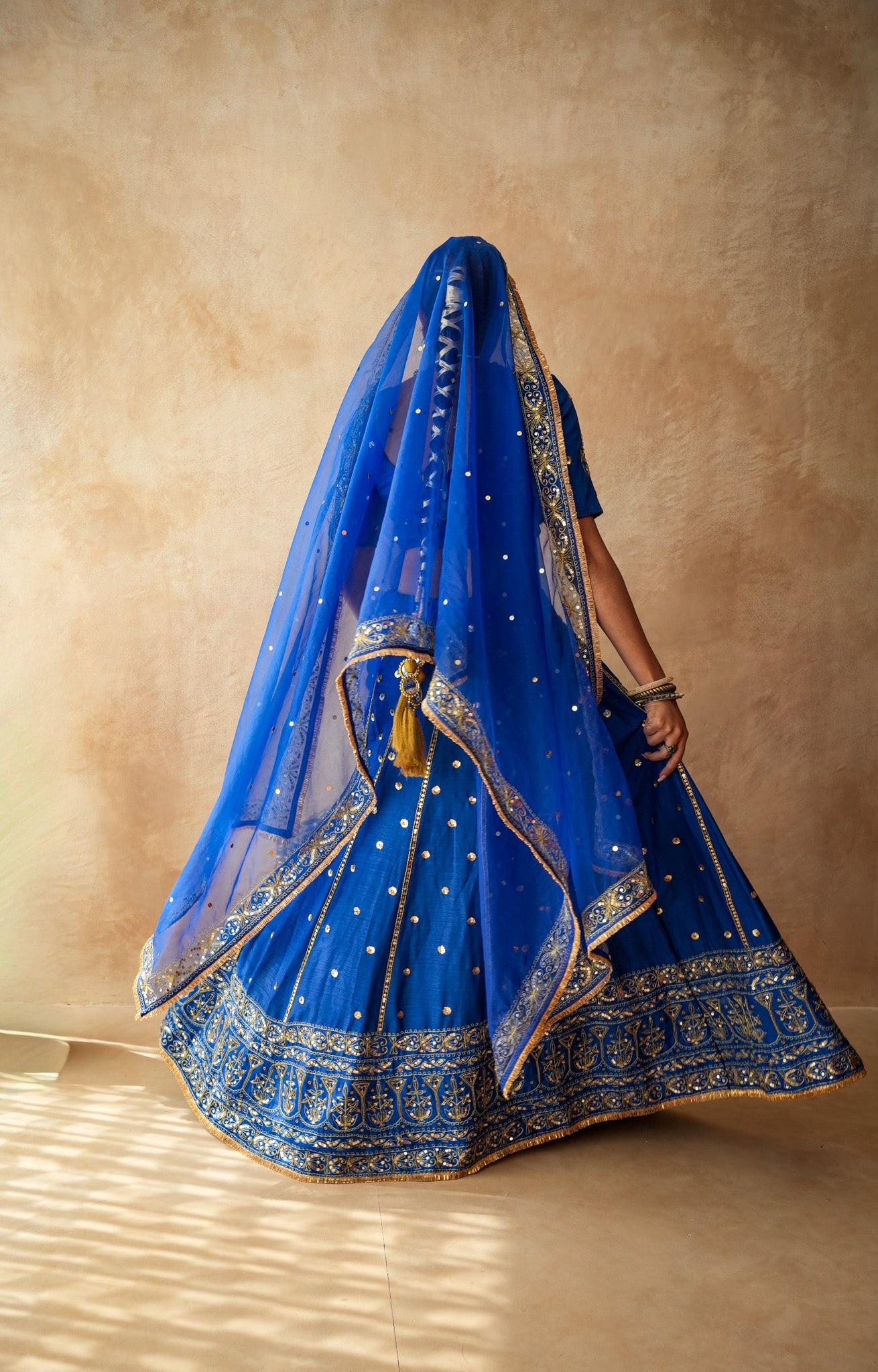 Mashoor Blue Lehenga Set