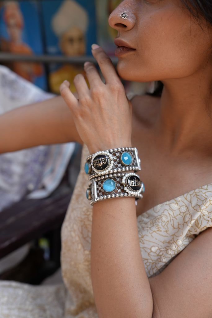 Taj Blue Bangles