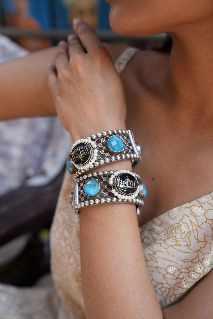 Taj Blue Bangles