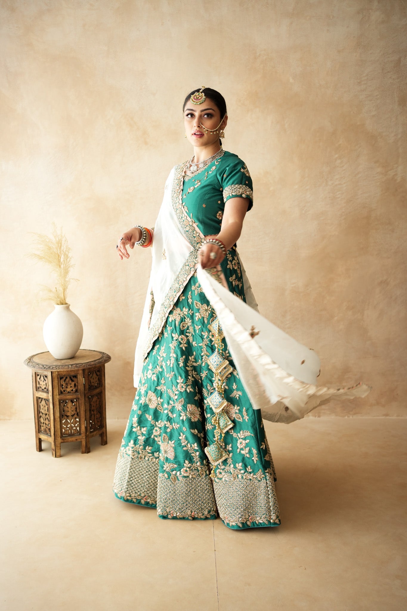 Umrao Green Lehenga Set