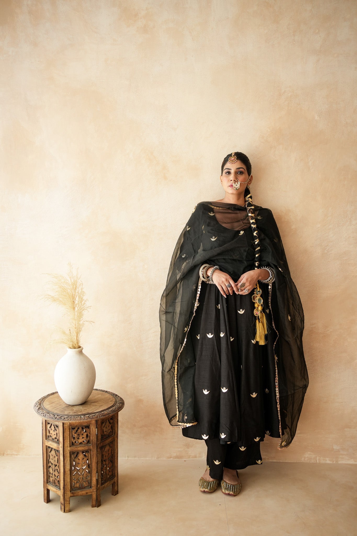Chandani Black Anarkali Set