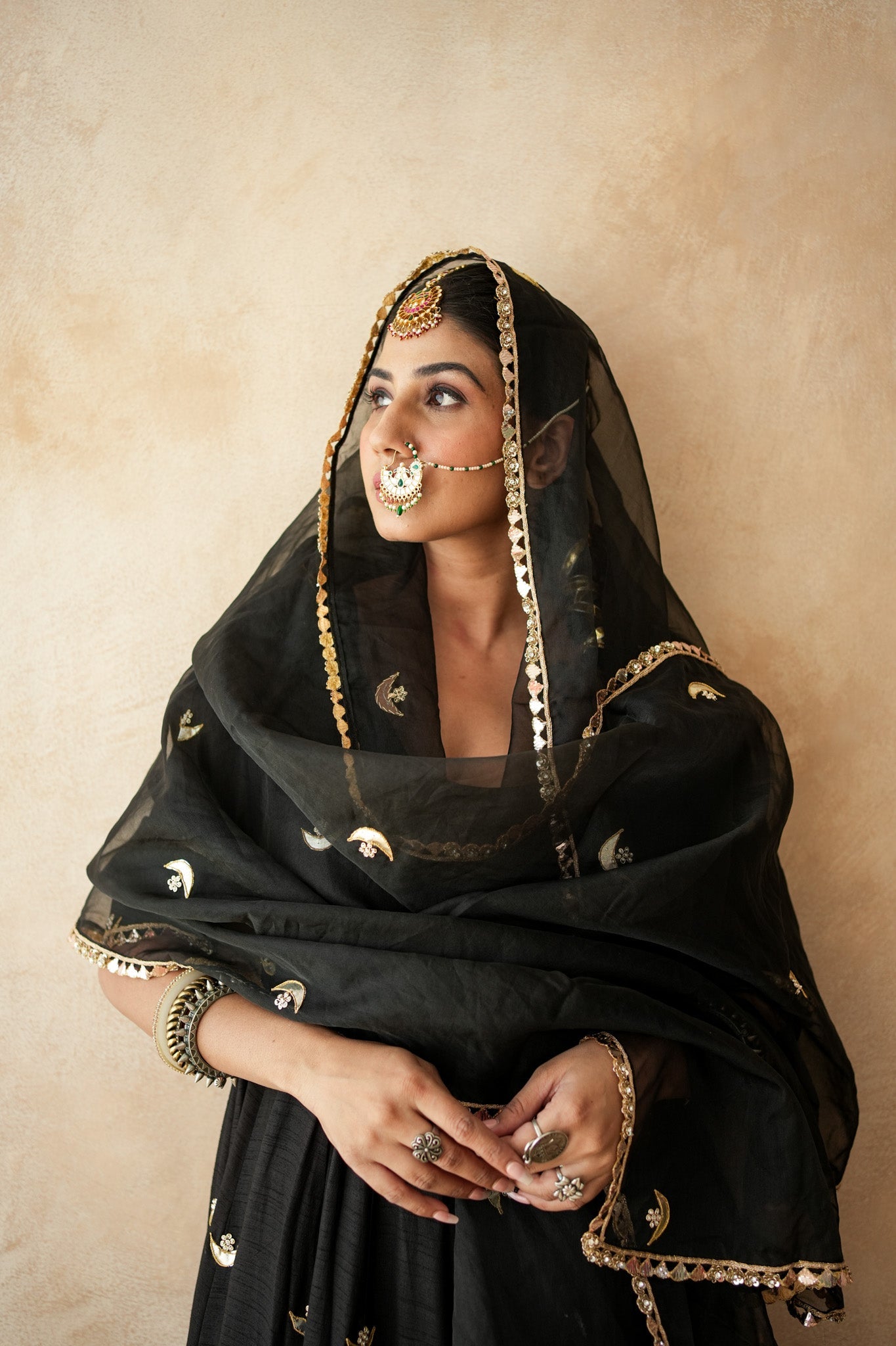 Chandani Black Anarkali Set