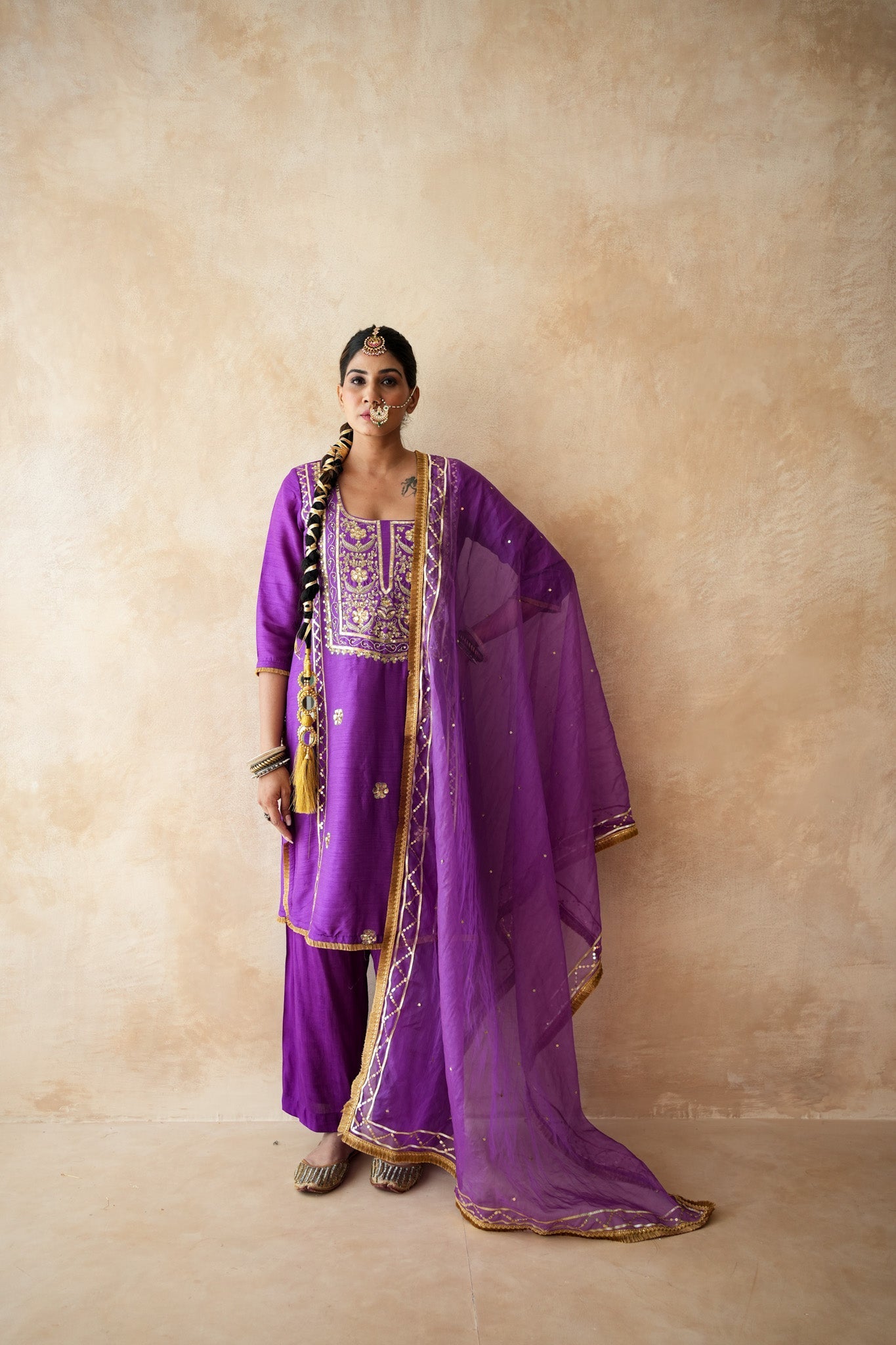 Tara Purple Straight Set