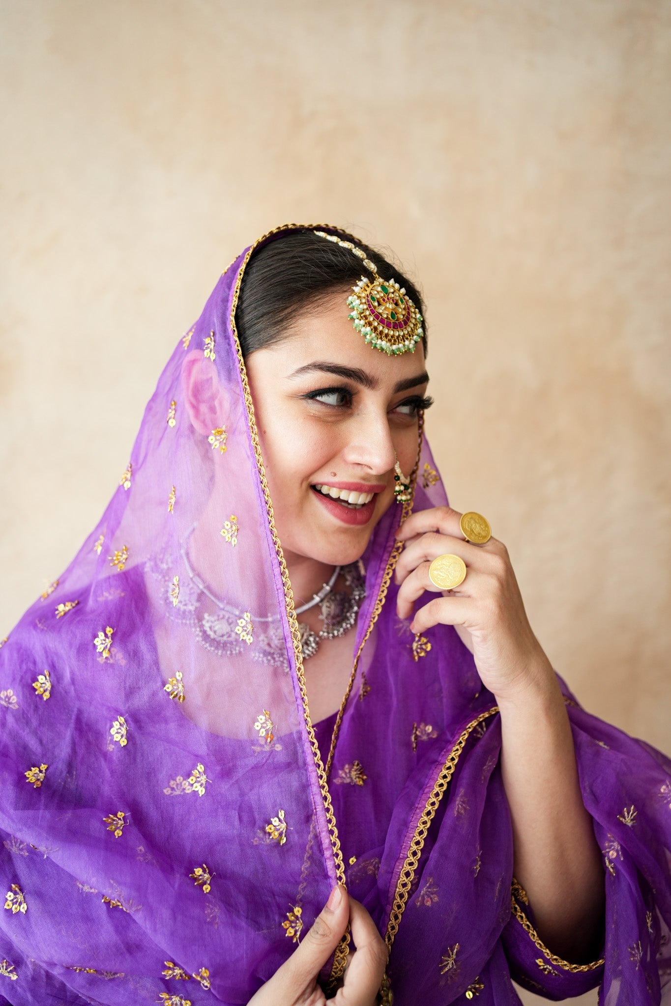 Meera Purple Straight Set