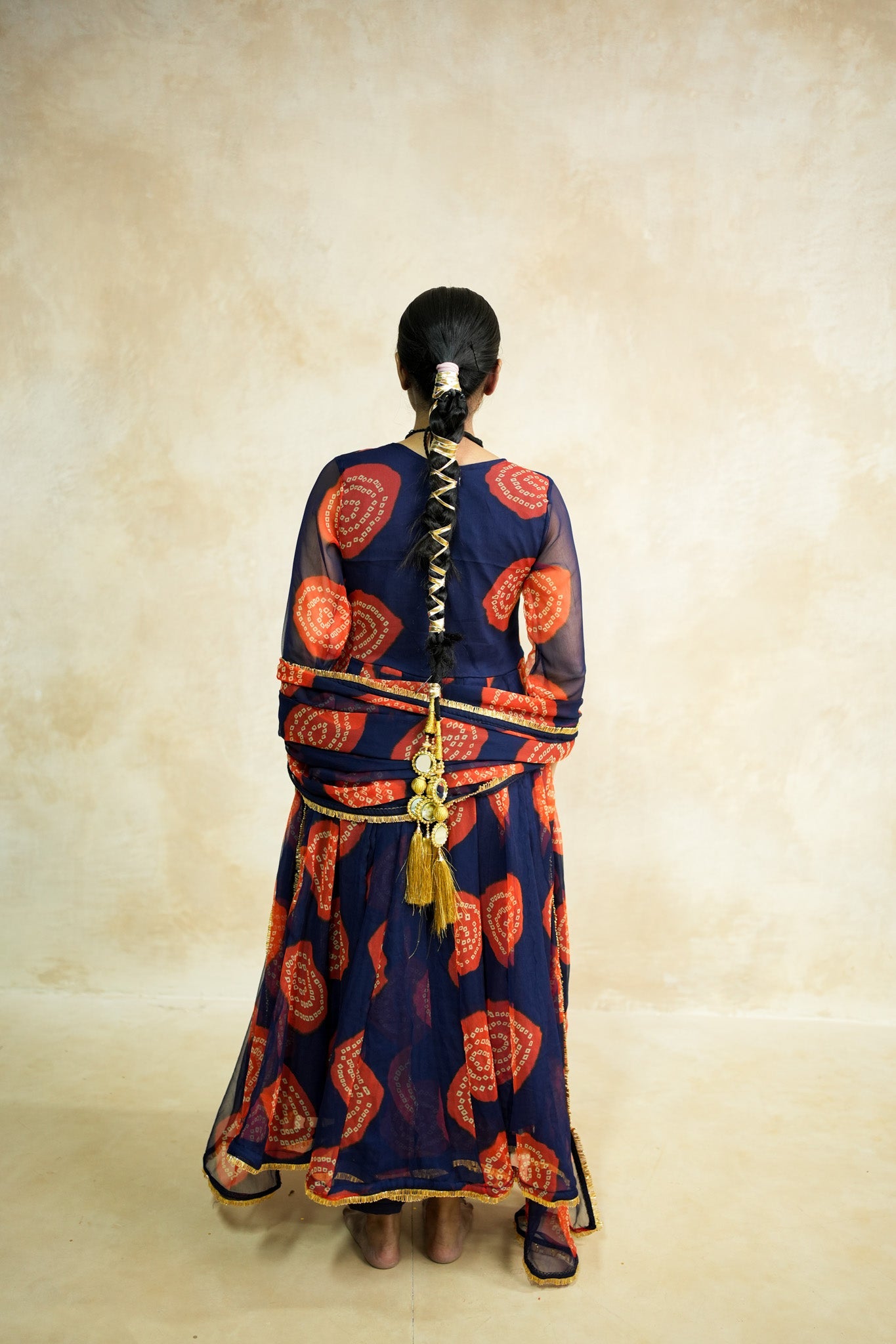 Arzu Blue Anarkali Set