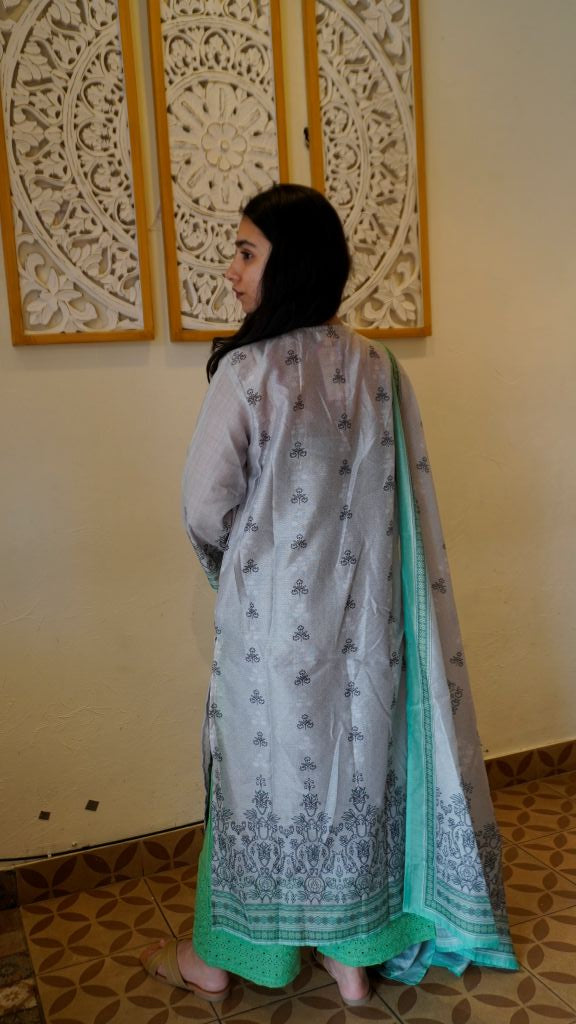 Pakistani Grey Straight Set