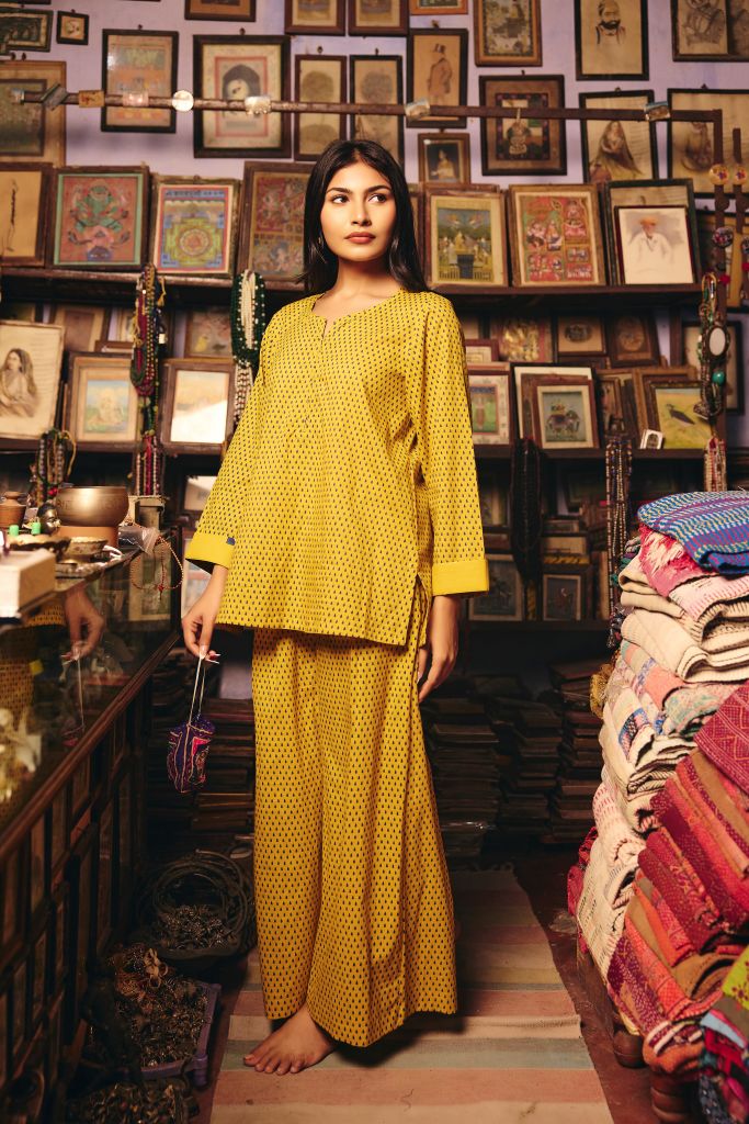 Roza Mustard Co-ord Set