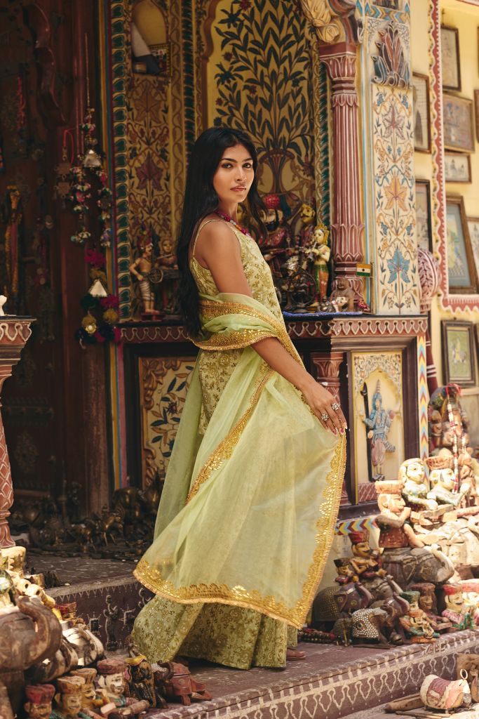 Leela Pista Sharara Set