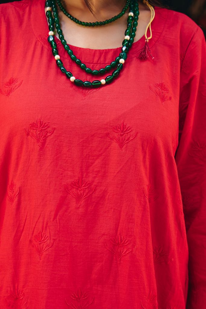 Falak Red Co-ord Set