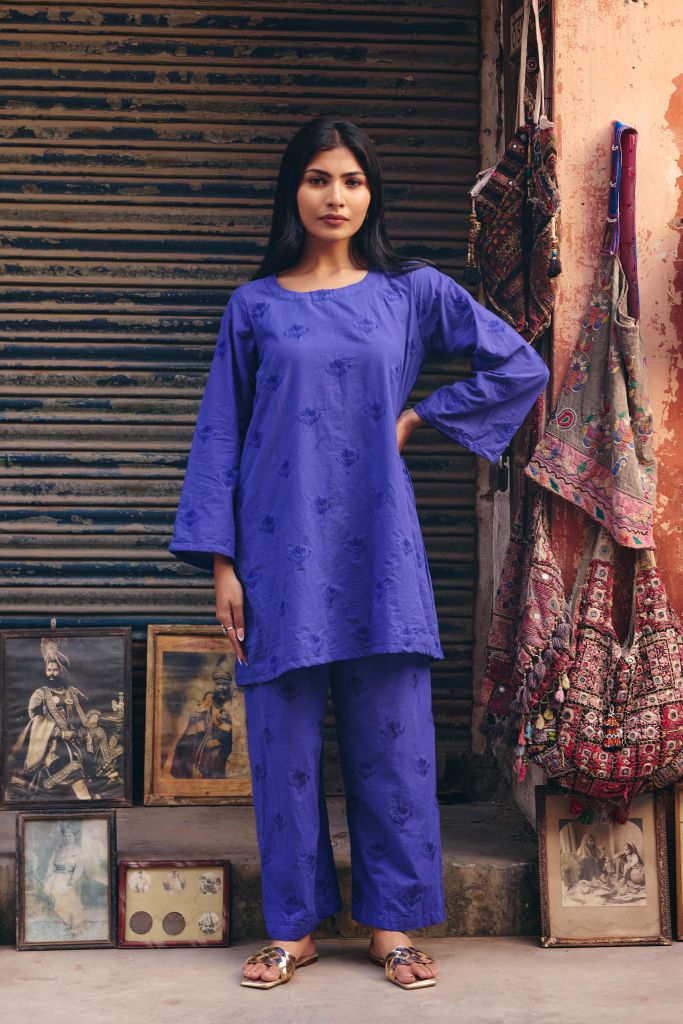 Falak Blue Co-ord Set