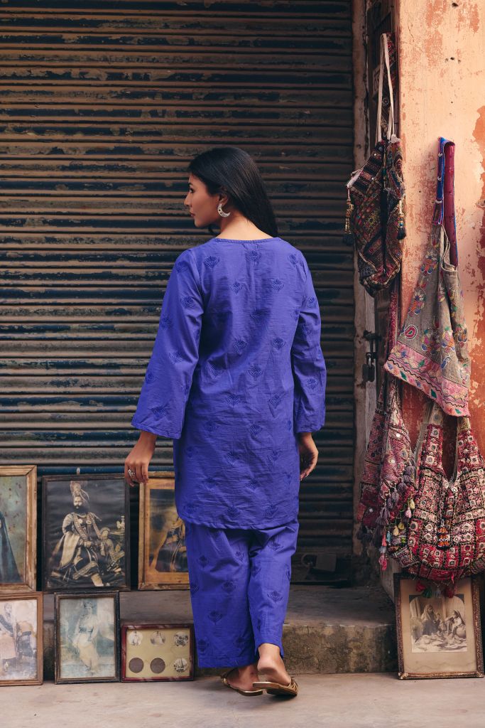 Falak Blue Co-ord Set