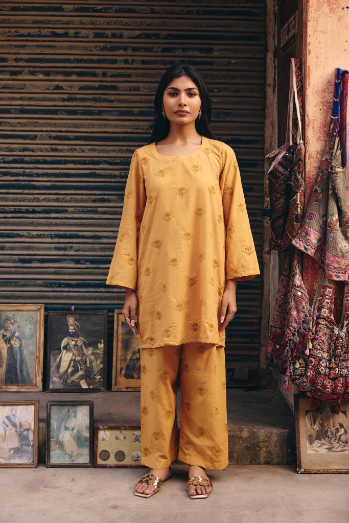 Falak Mustard Co-ord Set