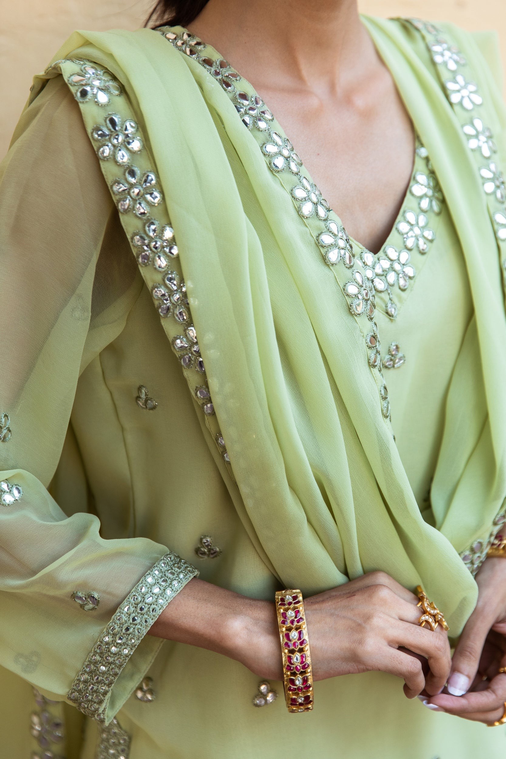 Hoor Pista Sharara Set Gulabo Jaipur