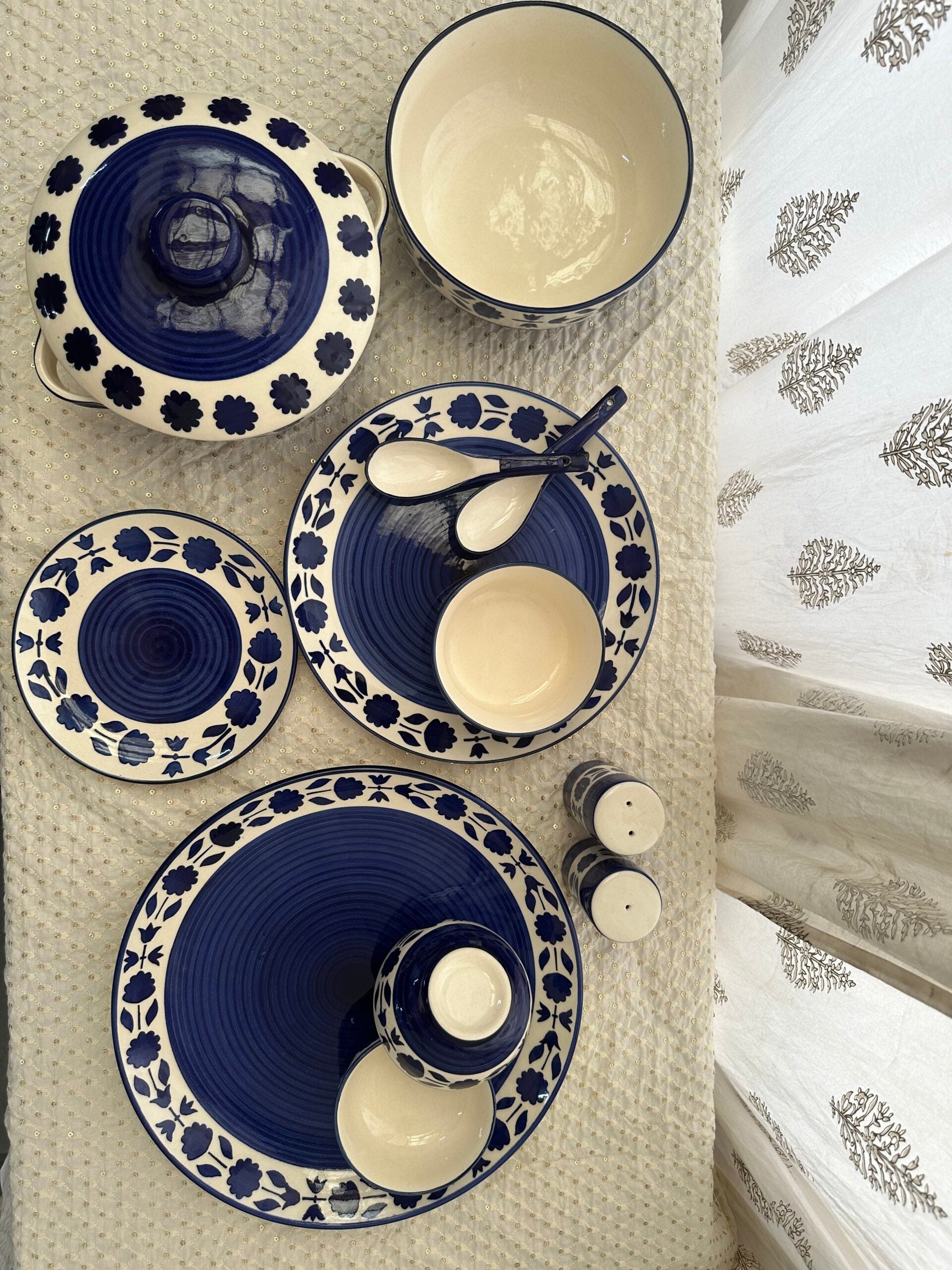 Night Blue Dinner Set