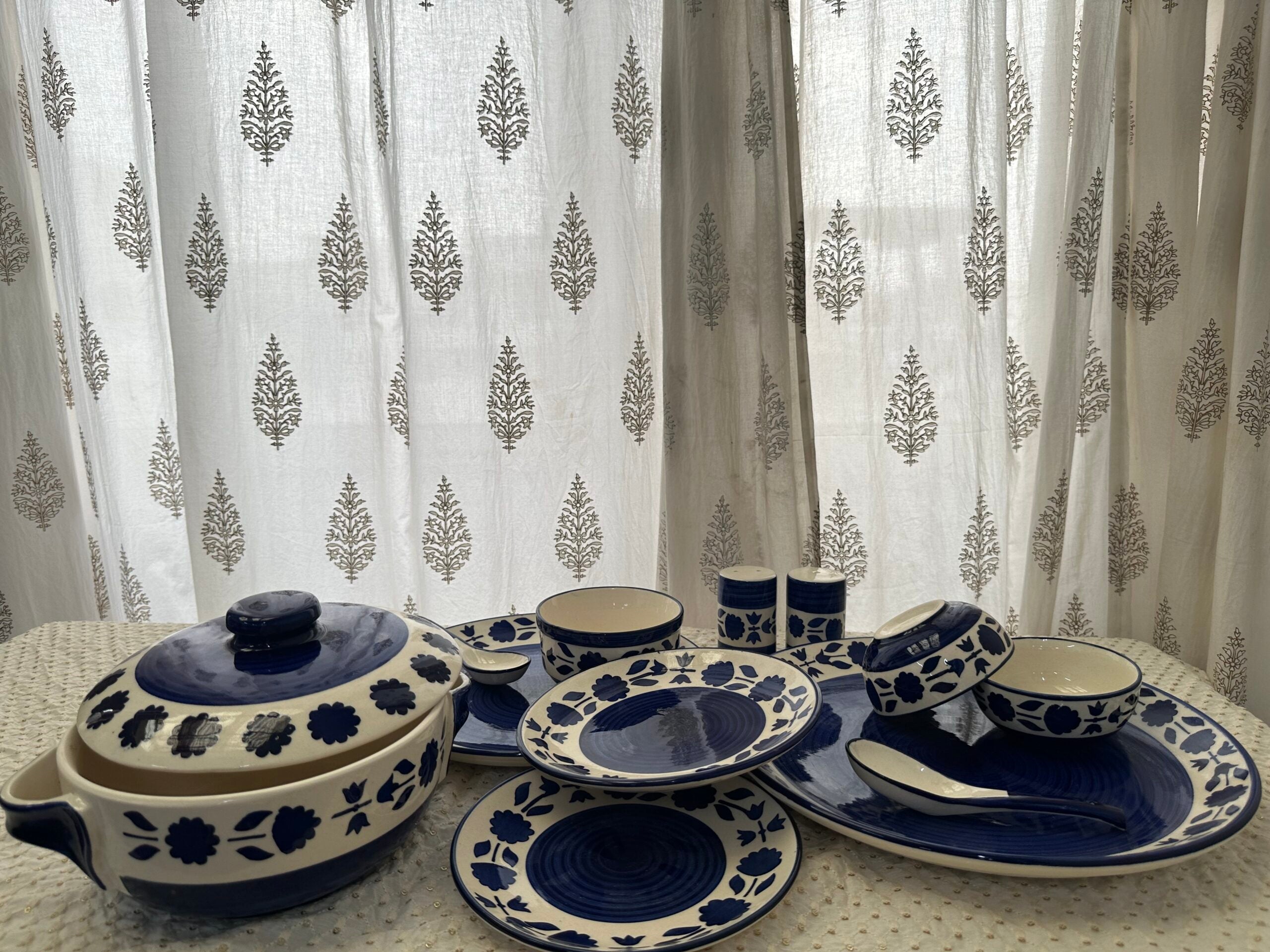 Night Blue Dinner Set