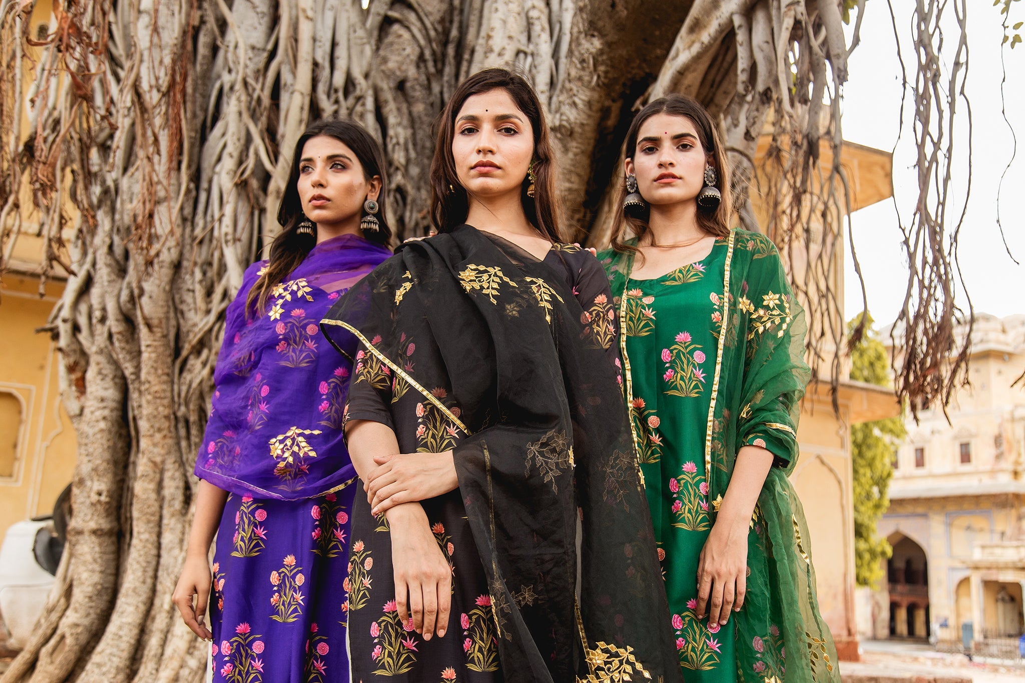 MEHNAZ PURPLE STRAIGHT SET