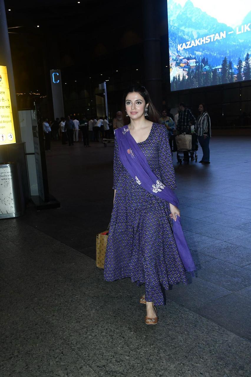 Sunflower Purple Anarkali Set