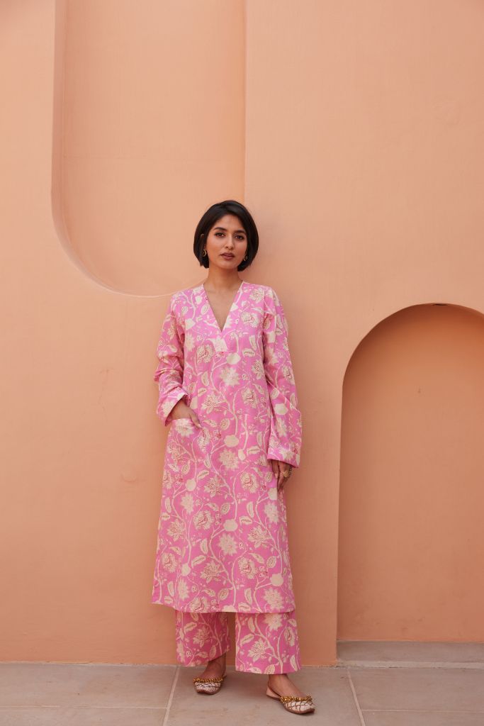 Aqil Pink Co-Ord Set