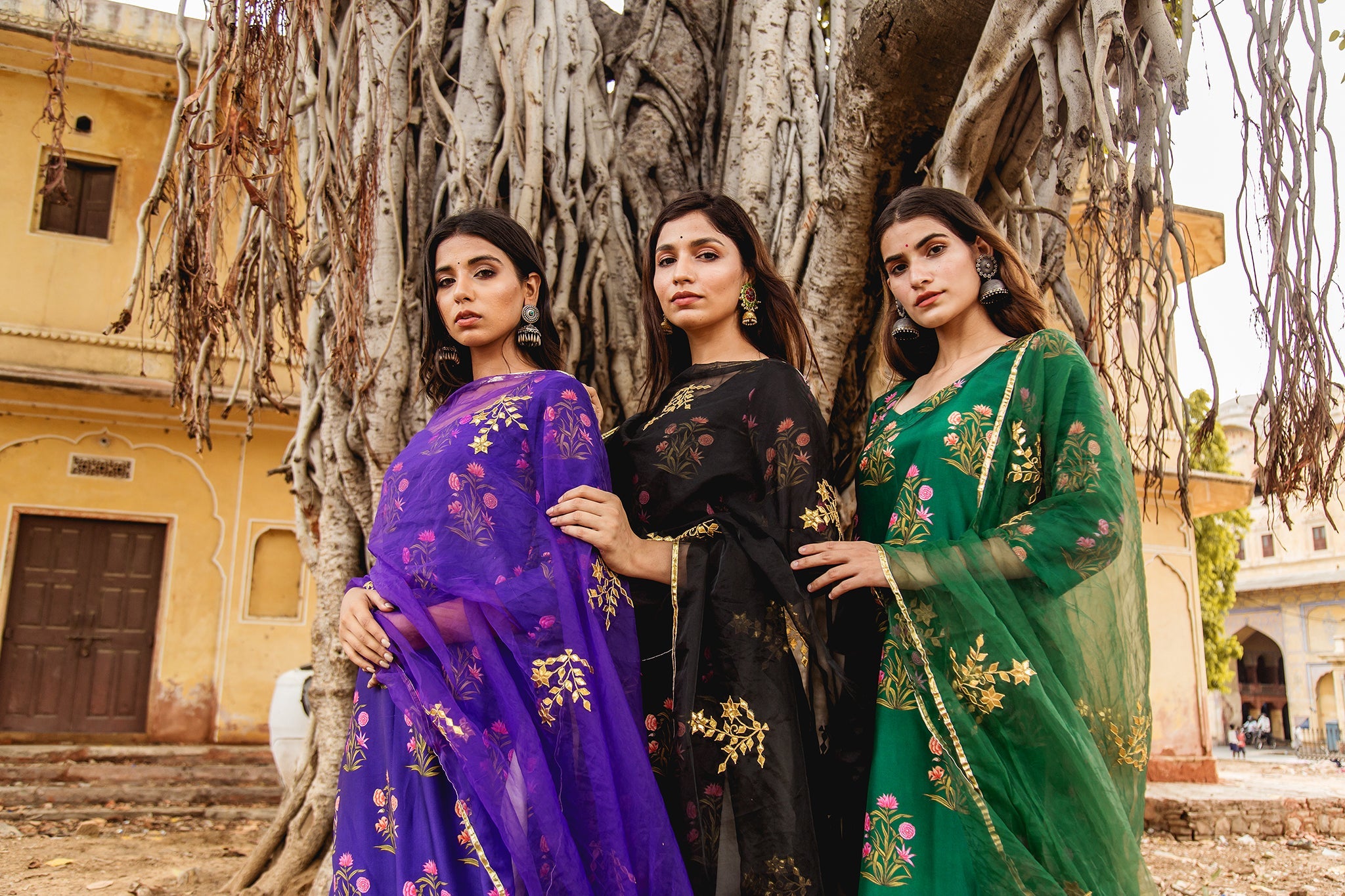 MEHNAZ PURPLE STRAIGHT SET