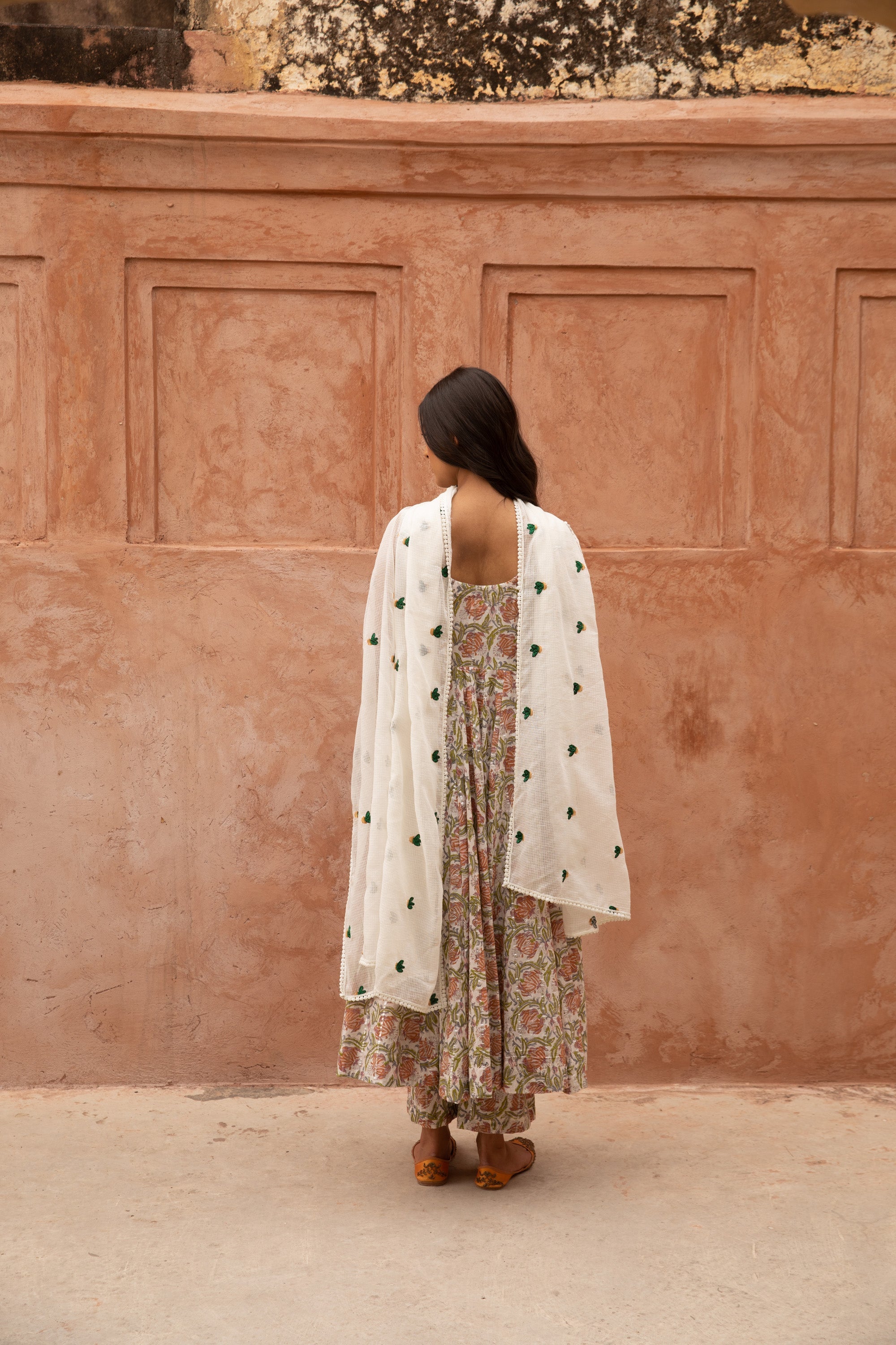 Noorani Ice Anarkali Set Gulabo Jaipur