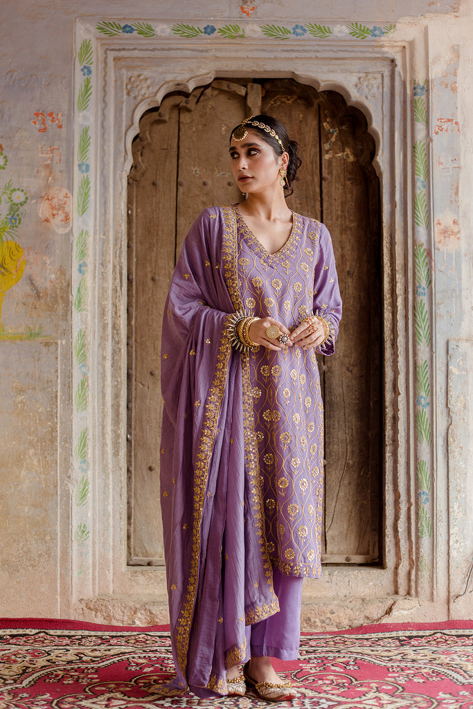 Sweta Purple Set Gulabo Jaipur