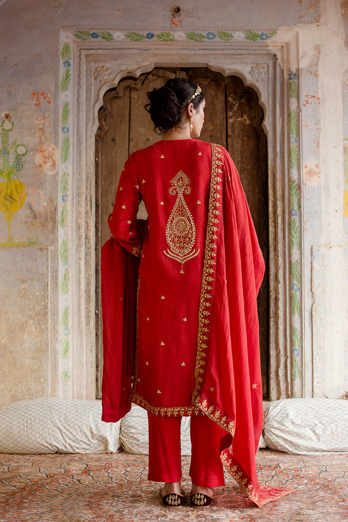 Sweta Red Set Gulabo Jaipur