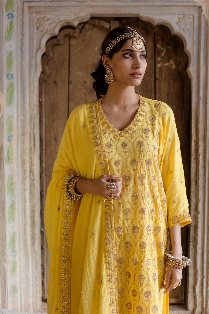 Sweta Yellow Set Gulabo Jaipur