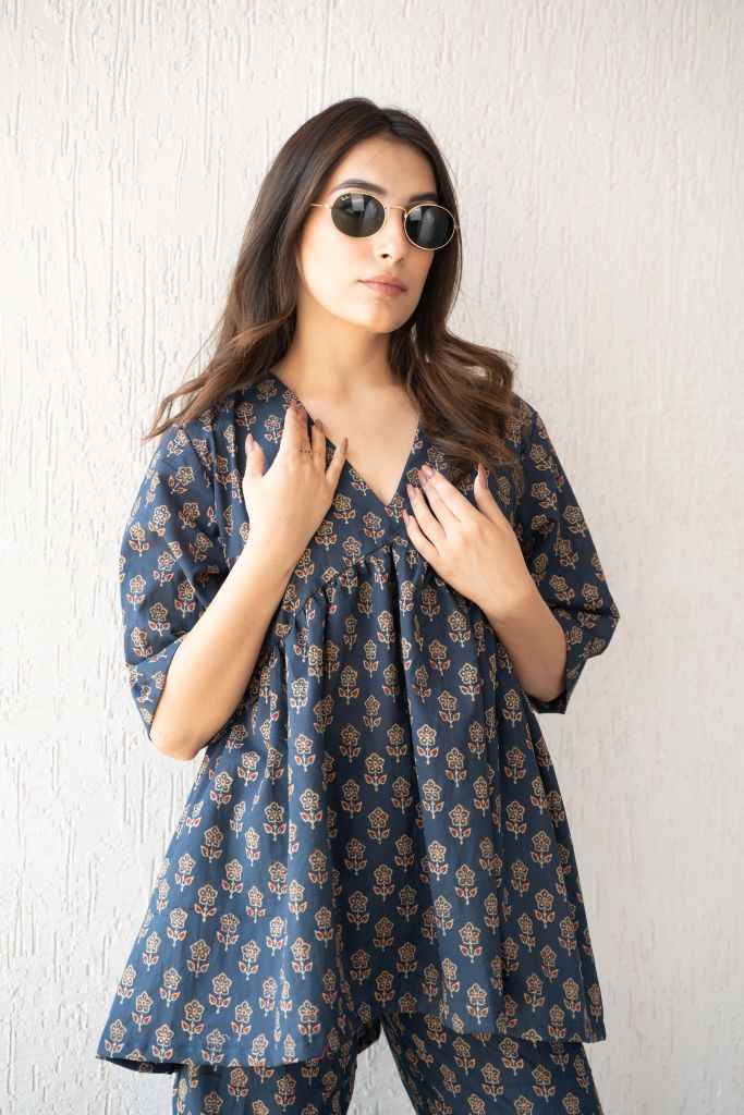 Kajal Blue Co-ord Set