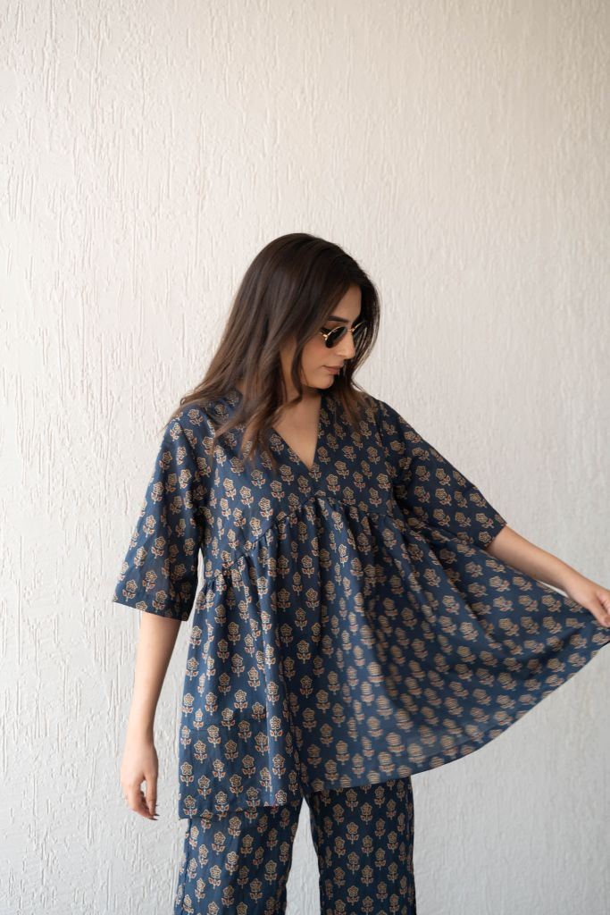 Kajal Blue Co-ord Set