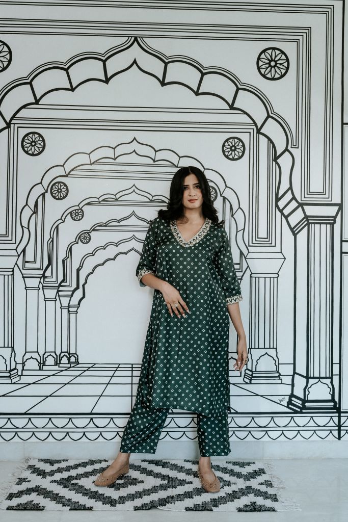 Niroz Emerald Green Co-Ord Set
