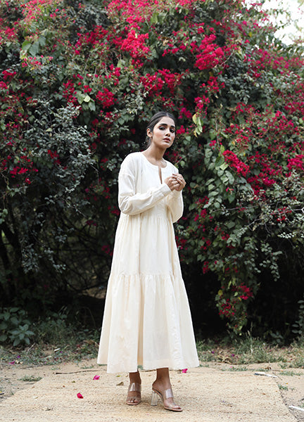 TIA WHITE DRESS Gulabo Jaipur