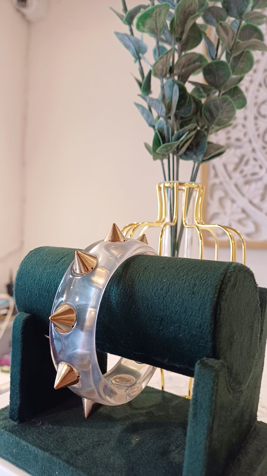 Crystal Rock On Bangle