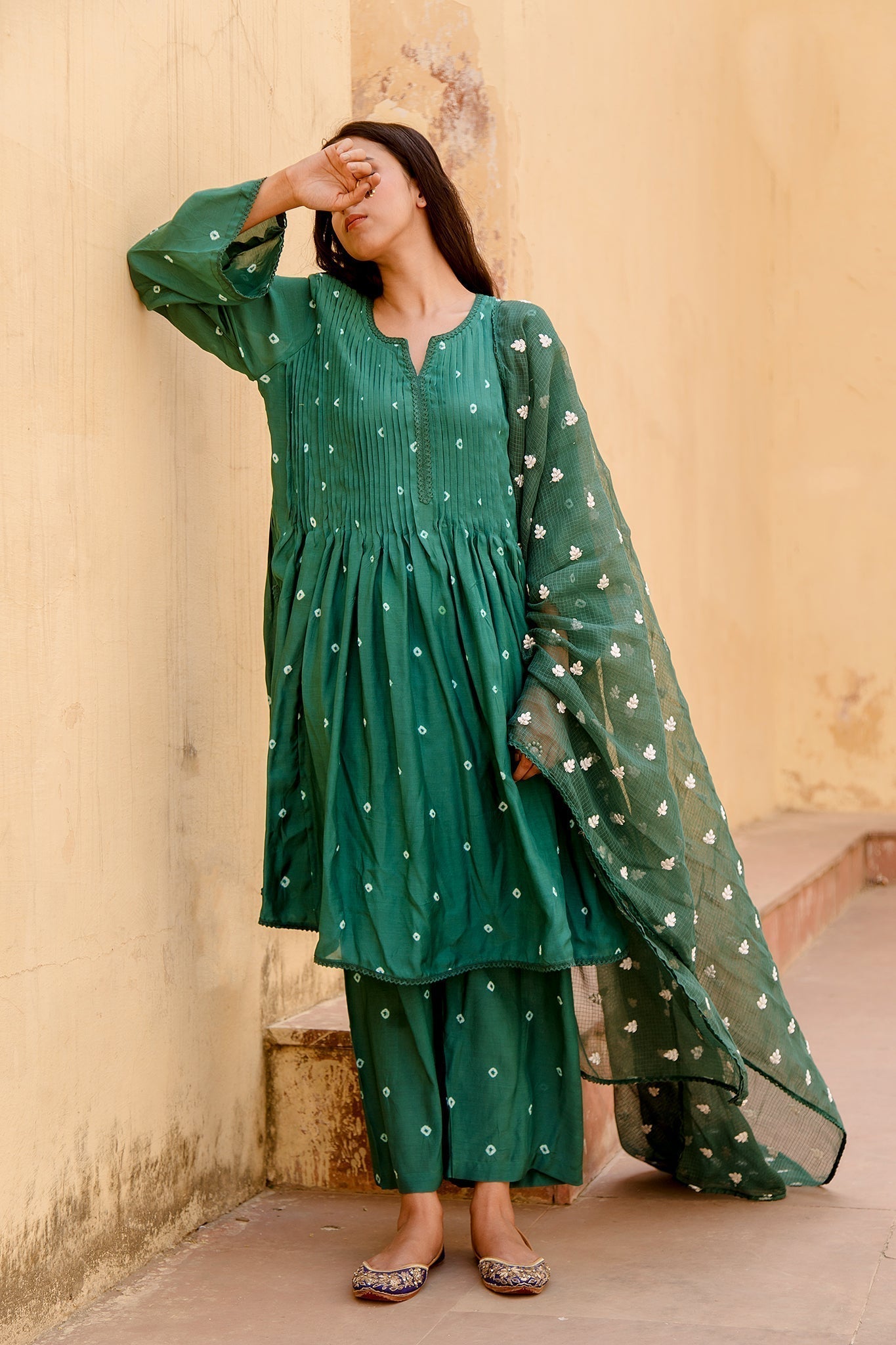 Ada Green Kurta Set