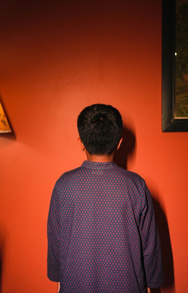 Hira Blue Kurta Pant Set