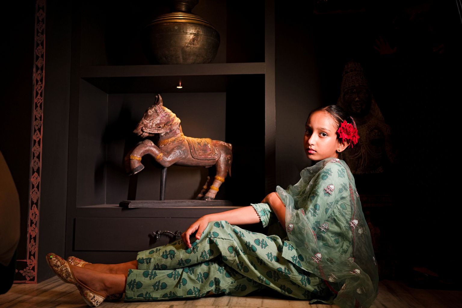 Sheena Light Green Straight Set