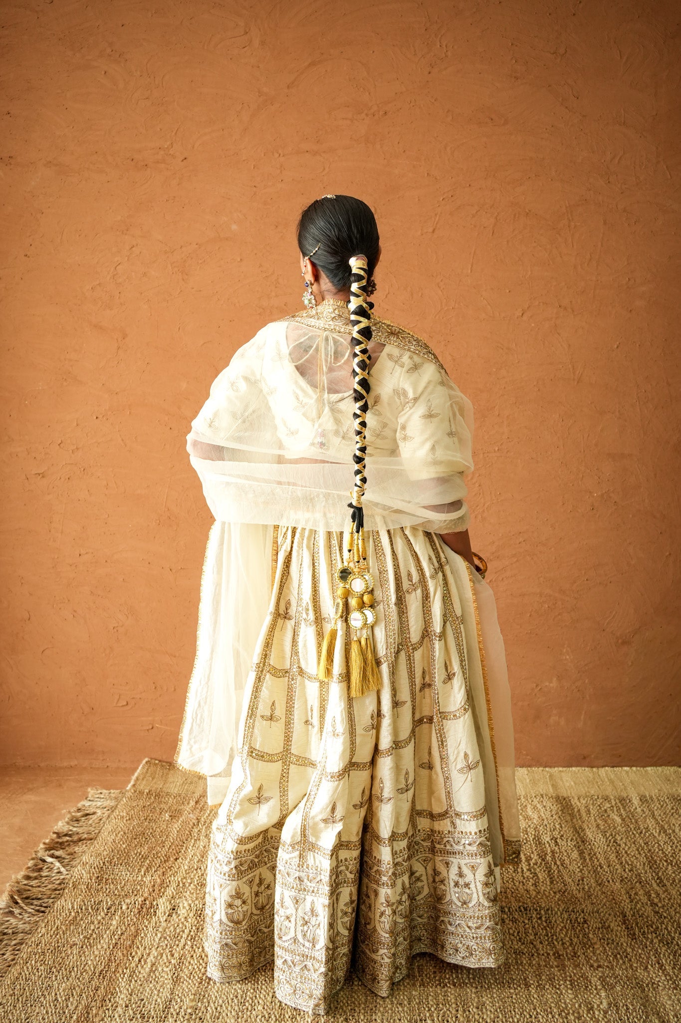 Mashoor Ivory Lehenga Set