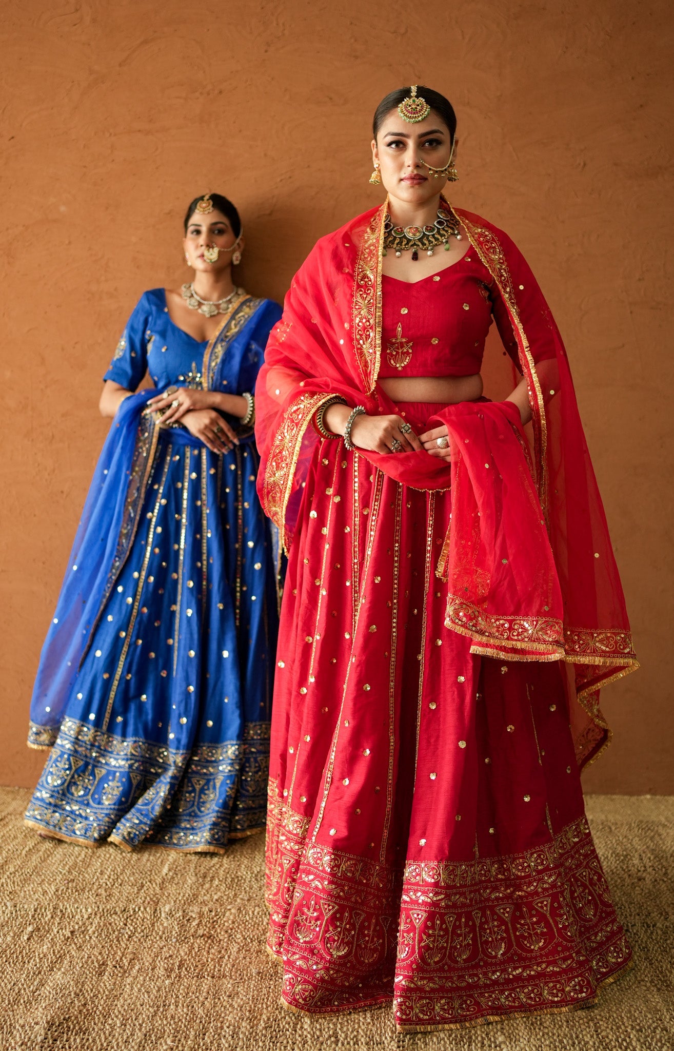 Mashoor Blue Lehenga Set