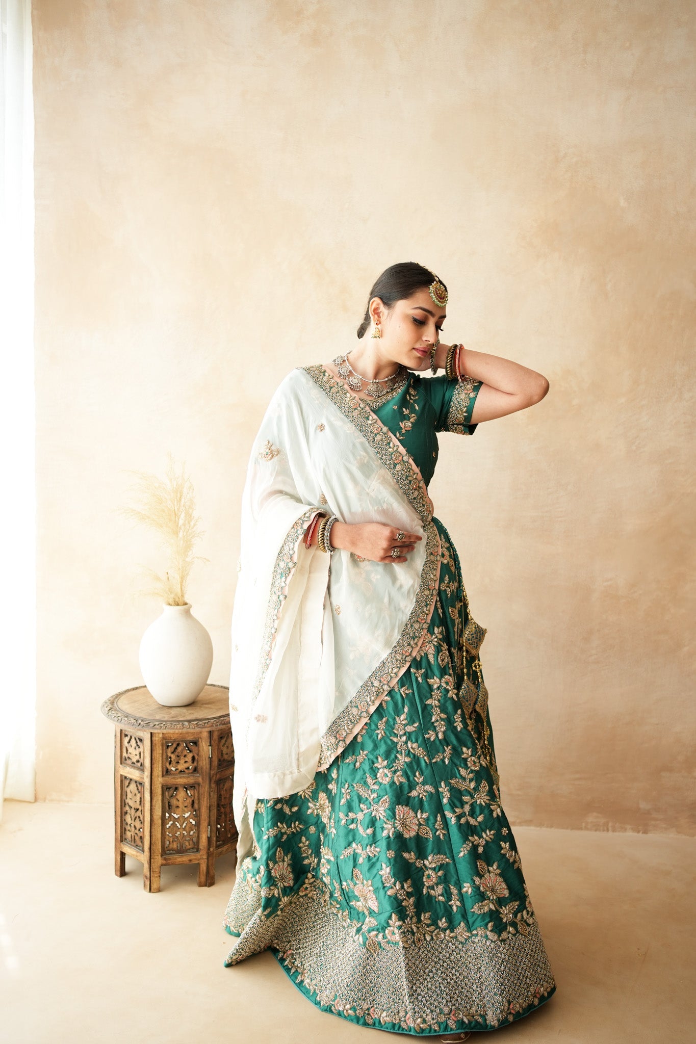Umrao Green Lehenga Set