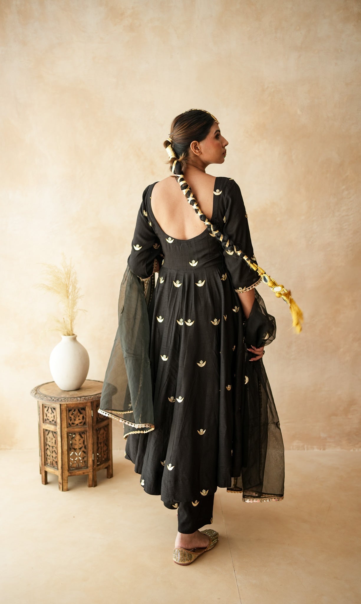 Chandani Black Anarkali Set