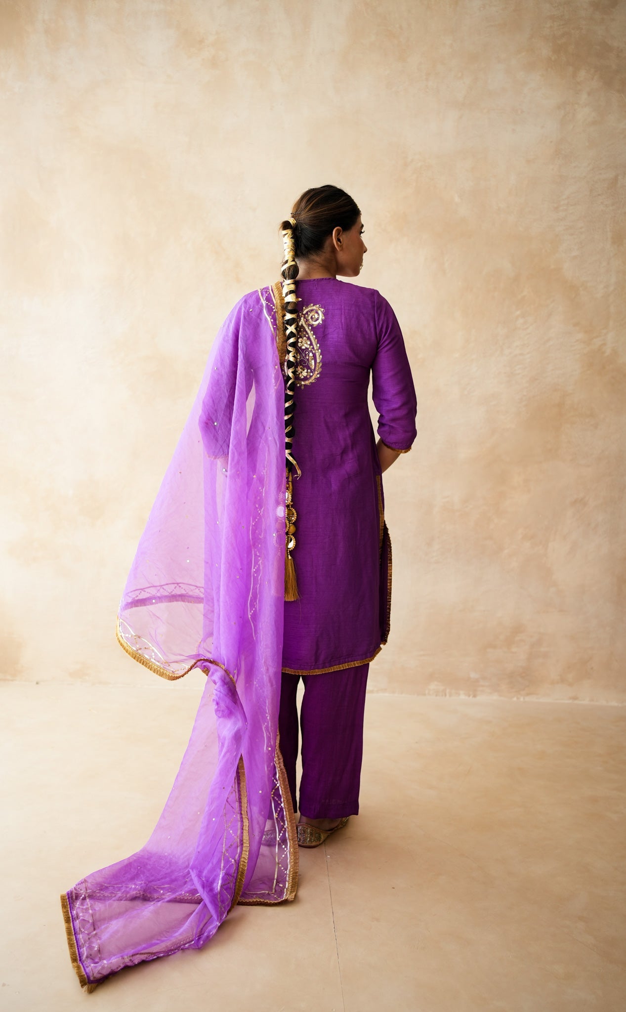 Tara Purple Straight Set