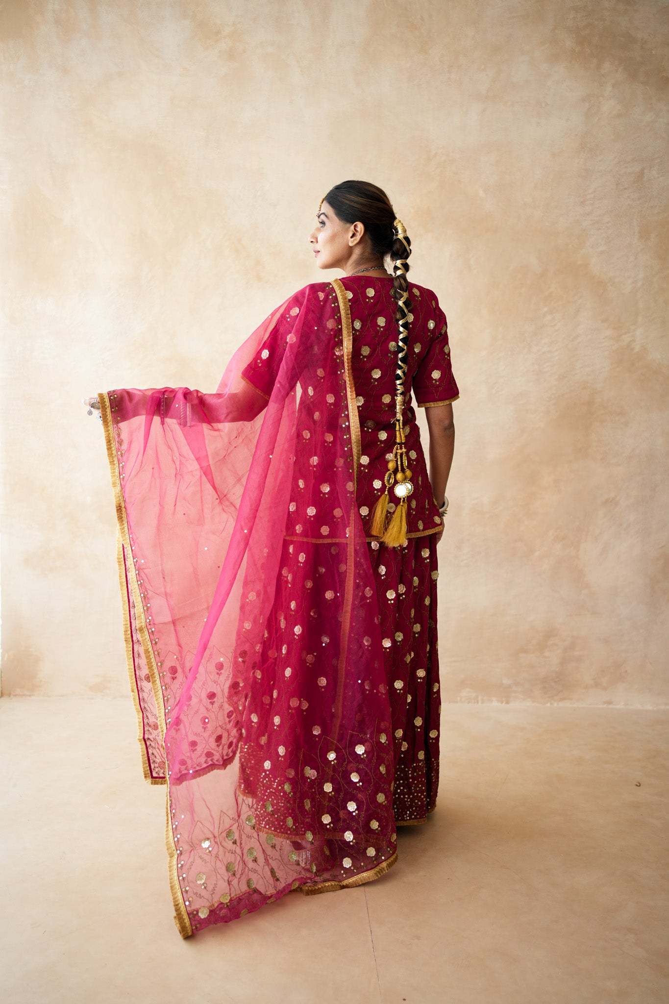 Masoom Red Sharara Set