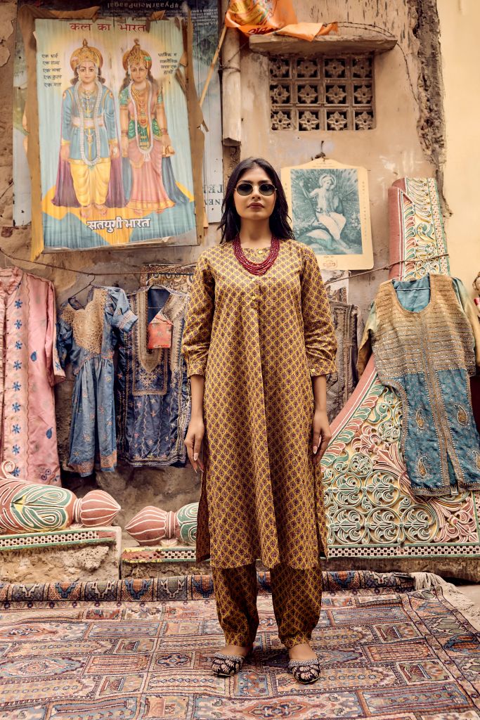 Surya Mustard Co-ord Set