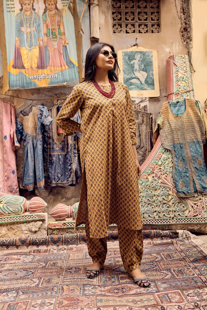 Surya Mustard Co-ord Set