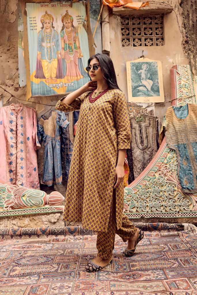 Surya Mustard Co-ord Set