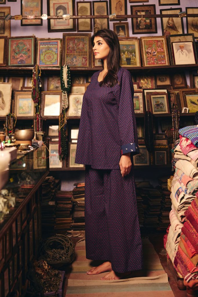 Roza Blue Co-ord Set