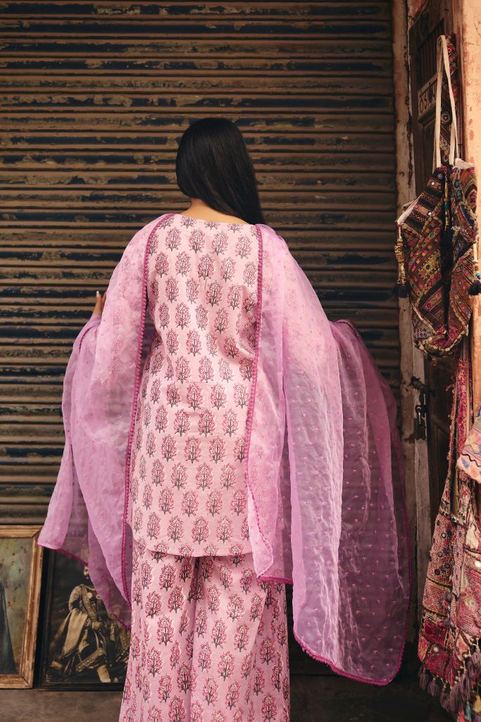 Fiza Purple Straight Set