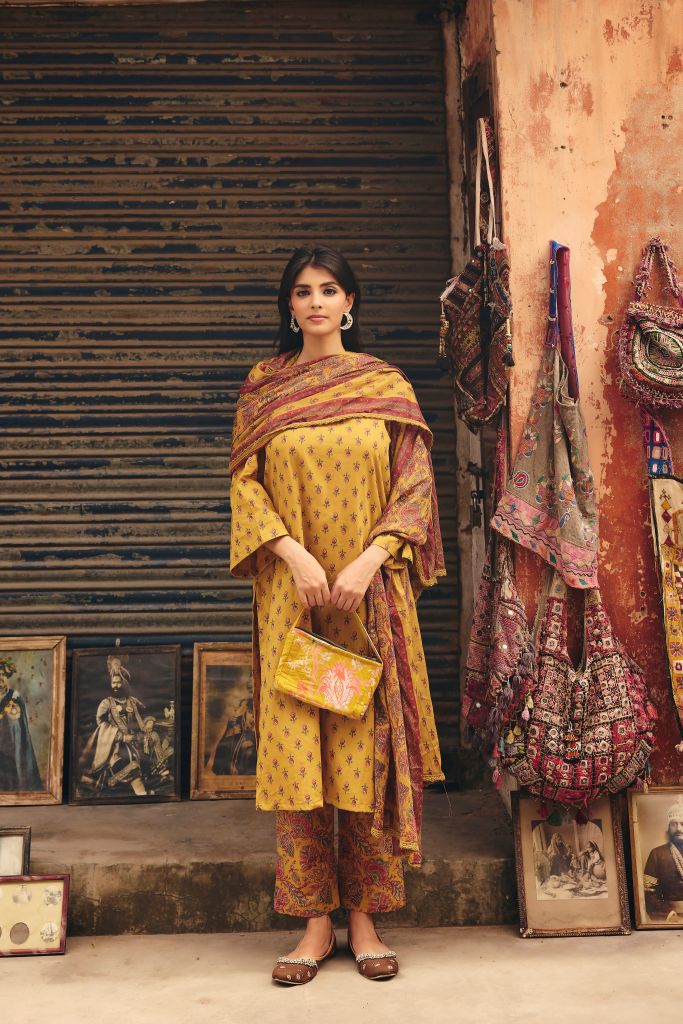 Nigaar Mustard Straight Set