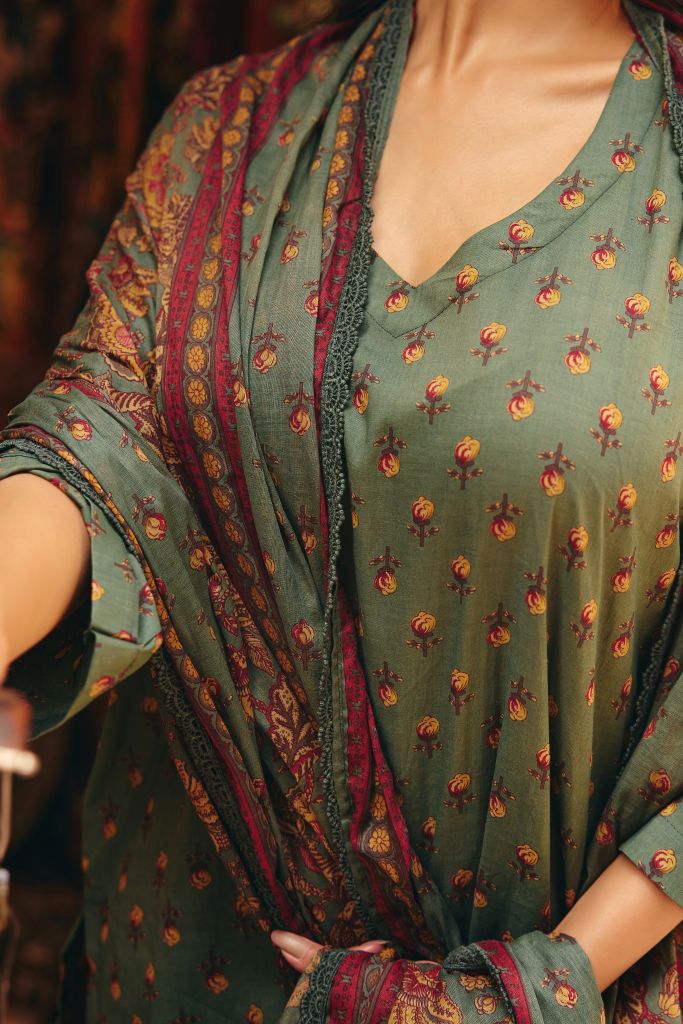 Nigaar Green Straight Set